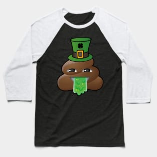 Leprechaun Poop Funny St Patricks Day Baseball T-Shirt